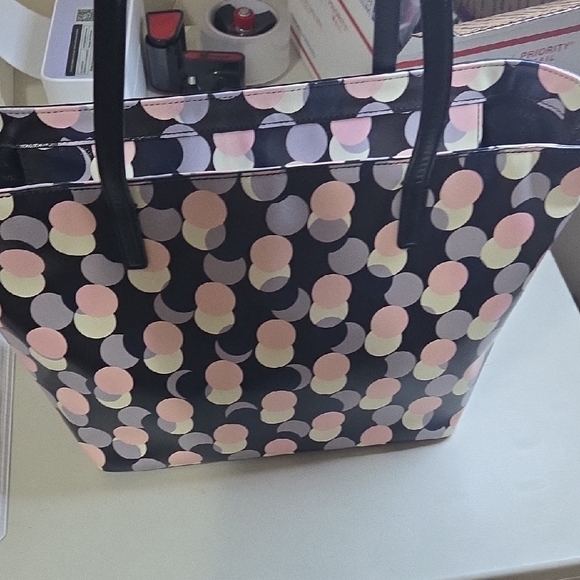 Kate Spade Black and Pink Polka Dot Tote - Picture 8 of 9